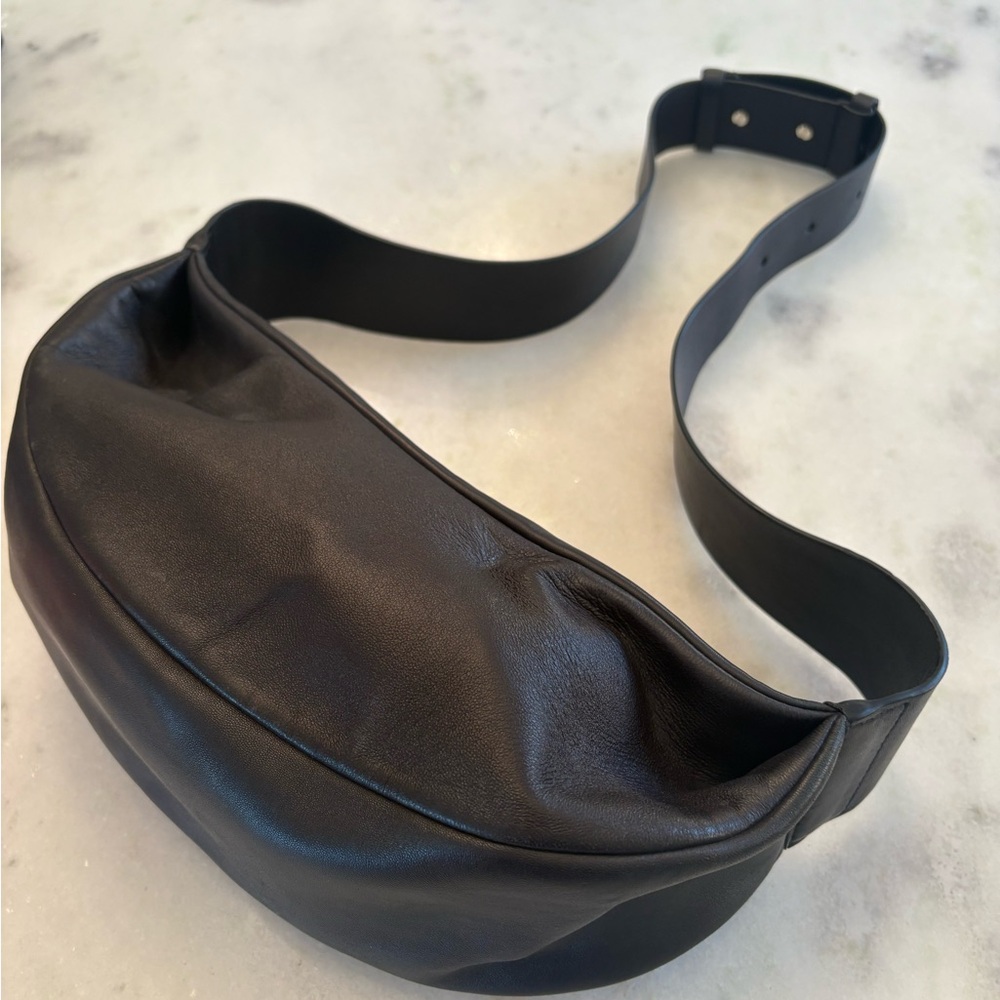 COS Black Leather Crossbody Bag